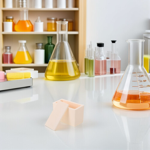 Creuset Laboratoire Beige En Oxyde D'aluminium Pour Fusion Précise 2
