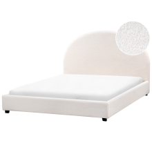 Waterbed Boucle VAUCLUSE 140 x 200 cm (EU Double) Off-White