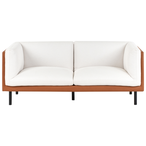 Beliani Sofa 2 Seater VORGOD Fabric Off-White