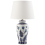 Beliani Table Lamp BIJELA Porcelain White/ Blue 1