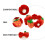1Collier Ajustable Coton Pour Animaux Motif Fraise 5
