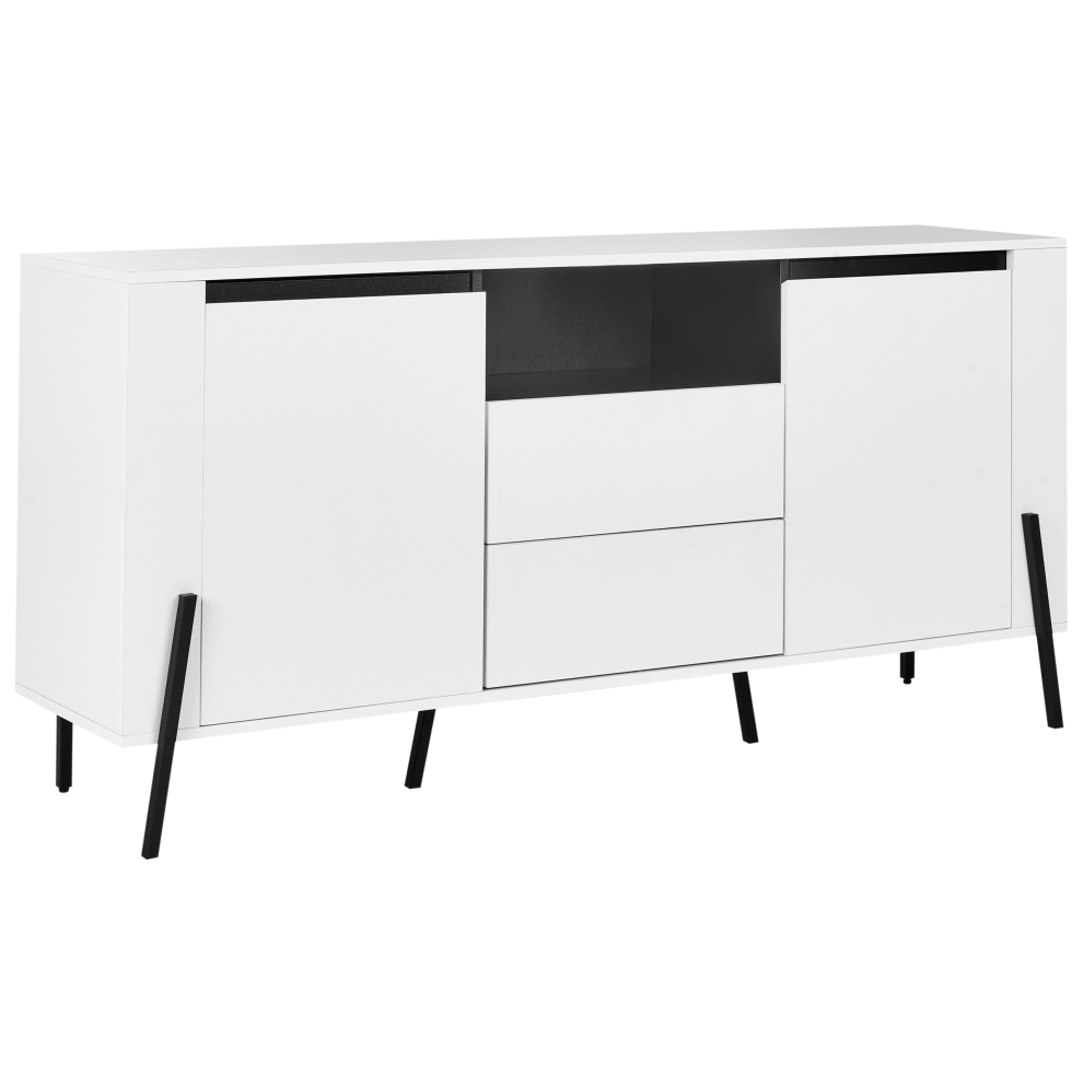 Beliani 2 Door Sideboard Blackpool White