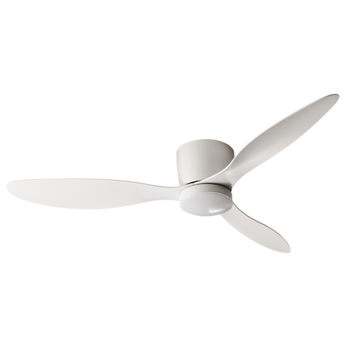 Beliani Ceiling Fan with Light VEMBAR with Remote LED White