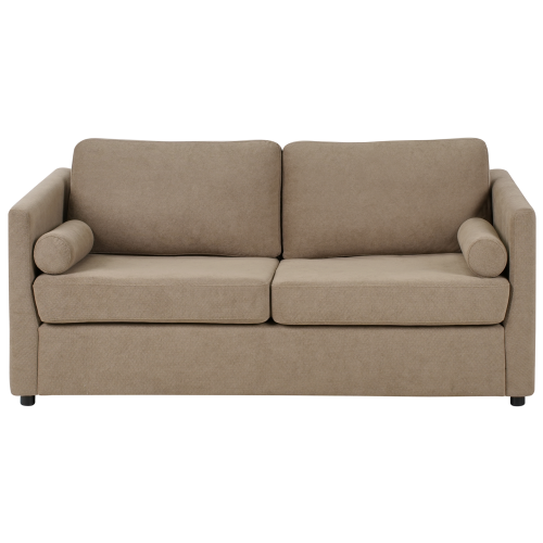 Beliani Sofa Bed INKOO Fabric Brown