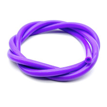 (Púrpura, DI 4 x DE 7 mm, 1 m) Tubo de silicona de grado alimenticio de alta elasticidad, coloreado,