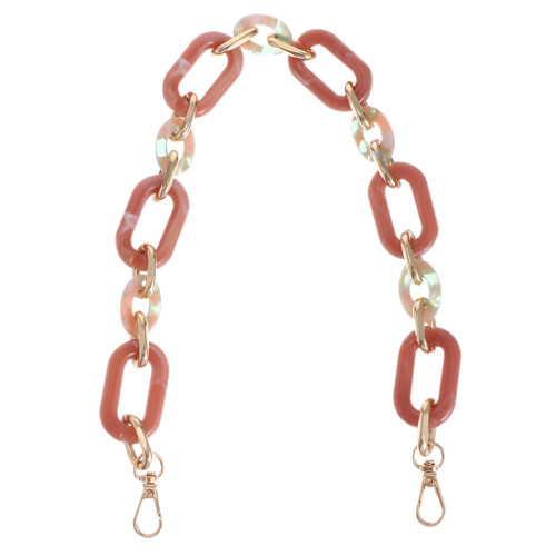 2Stk Acryl Handtaschenketten Pink Strap Schmuck