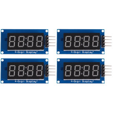 4Stk LED 4-Digit Segmentanzeige Modul Rot Common Anode Mit Chip