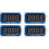 4Stk LED 4-Digit Segmentanzeige Modul Rot Common Anode Mit Chip 1