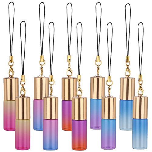 20Pièces Flacons Rouleaux Multicolores Verre Et Plastique