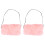 2Stk Handmuffs Rosa Kunstfell Für Kalte 1