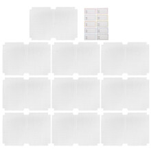 30Stk Transparente Buchumschläge Weiß Schützt Schulbücher