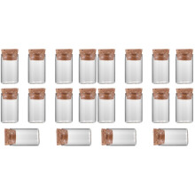 20Stk Korkverschluss Glasflasche Transparent Cordyceps Wünschflasche