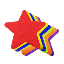 12Pièces Stickers Étoile En Nylon Couleurs Vives Pour Enfants