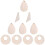 60Pièces Pendentifs Bois DIY Beige Pour Boucles D’oreilles 1