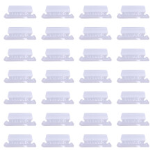 15PVC Clips Transparent Pour Porte-Étiquettes, Usage Facile En Magasin