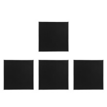 4Pièces Toile Coton Noir Pour Peinture Huile