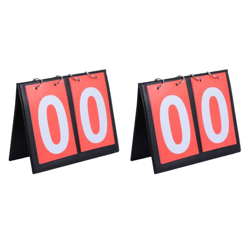 2Stk Handlicher Score Flipper Rot, 2- Spielstandzähler