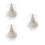 3Pièces Barrette Chapeau Plume Paillettes Accessoires 1