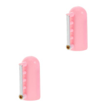 2Stk Mehrfarbiger Strickdorn Garnführer Fingerhütchen Strickzubehör