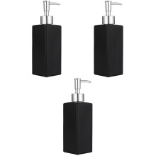 3Stk Schwarze Lotion Flaschen Cuboid Aufbewahrung Behälter Langlebig