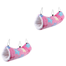 2Stk Hamster Hängematte Pink Kuschelhöhle Für Kleine Haustiere Tragbar