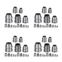 60Pièces Coin En Métal Pour Manche De Marteau Argenté Renforcé Durable