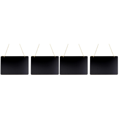 4Stk Mini Holz- Doppelseitig Schwarz Hängen Für Zuhause