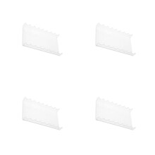 4Pièces Support Stylo Et Pinceaux Transparent En