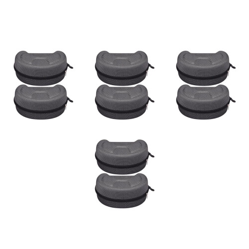 8Pièces Boîte Rigide Noir Eva Pour Range-Lunettes Taille Sport