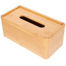 1Pièces Boîte À Mouchoirs Bambou Naturel Pour Maison Café