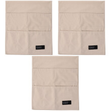 3Stk Beiger Sofa Organizer Baumwolle Armlehnen Ablagetasche