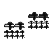 2Ensembles Clips U-Nut Métal Noir Kit Fixation Capot Auto Résistant