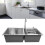 Modern Double Bowl Sink, 82x45x21cm 14