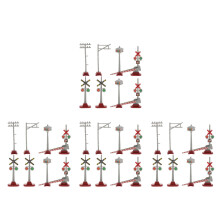 32Pièces Miniature Pour Maquette Train Avec Signaux Variés
