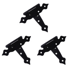3Pièces Charnières T Noir Résistant Pour Portes Portails