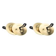 2Paires Cymbales Doigt En Cuivre Multi Pour Danse Orientale Et Soirée