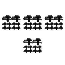 4Ensembles Clips U-Nut Métal Noir Kit Fixation Capsot Durable