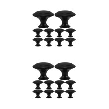 24Pièces Boutons De Zinc Noir Design Pour Armoire