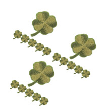 30Pièces Patch Brodé Feuille Verte En Rayon Pour Vêtements Sacs