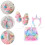 3Pièces Accessoires Licorne Peluche Pour Soirée Couleurs Vives 1