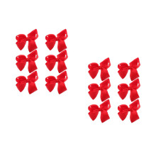 12Pièces Clips Rouge Grosgrain Accessoires