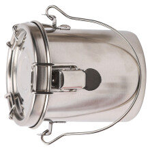 1Seau Portable Argenté Pour Lavage Pinceaux Peinture Enfant Débutant