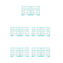 10Pièces Grille Conditionné Bleu Usage