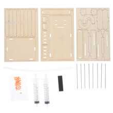 1Ensemble Jouet Hydraulique Beige En Bois ABS Eva Pour