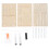 1Ensemble Jouet Hydraulique Beige En Bois ABS Eva Pour 1