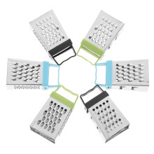 6Pièces Râpe Mini 4-En-1 Acier Inoxydable Portable Cuisine