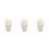 3Pièces Éponge Douce Beige Chaussette Nettoyage Corps Douche 1