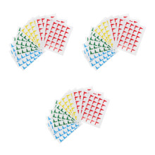 3Paquets Autocollants PVC Colorés Pour Planification Éducative Enfants