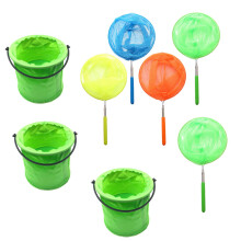 1Ensemble Filet Télescopique Enfants Nylon Acier Coloré