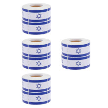 8Rouleaux Autocollants Israël 50x30mm Résistants Déco Voyage